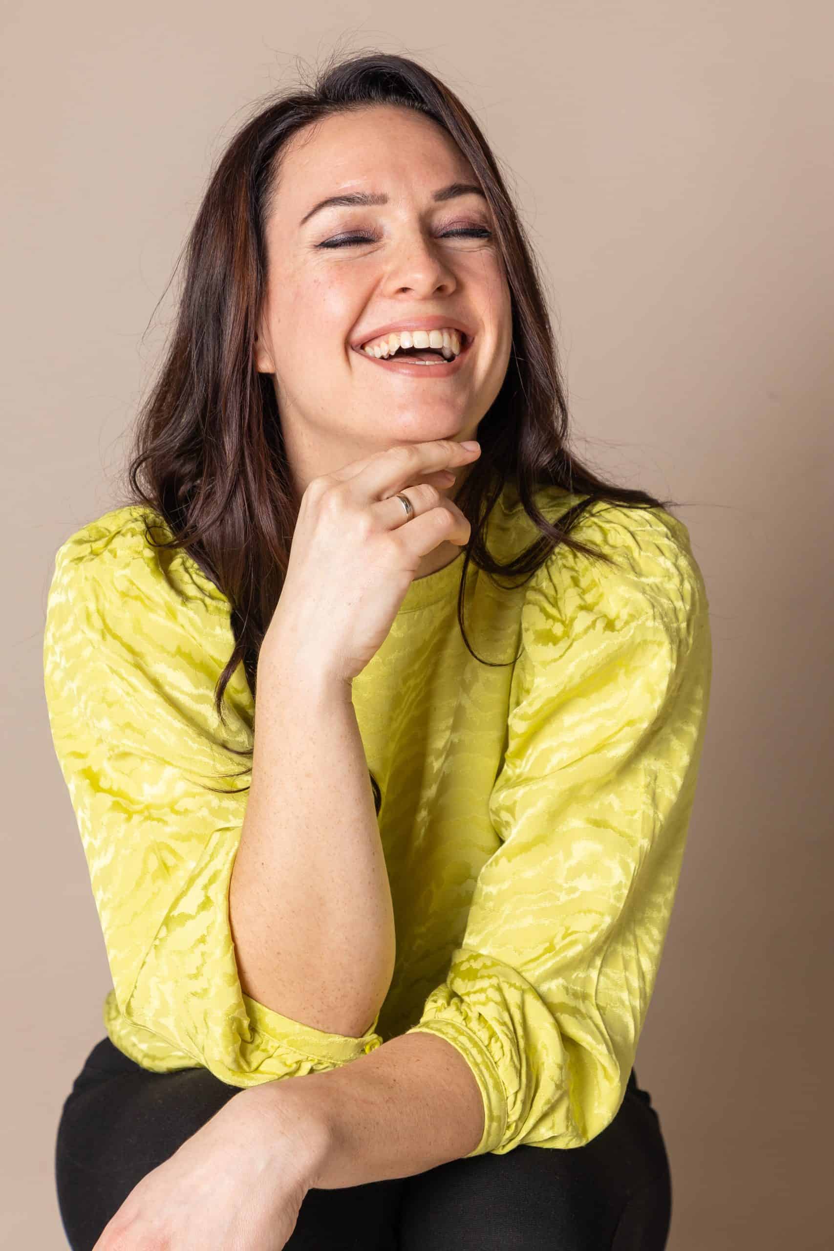 Sandra lacht hardop